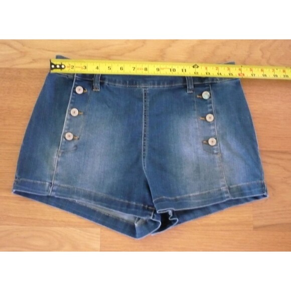 Happily Grey Juniors Size 11/30 Button Details On Front Nautical Bodycon - Picture 4 of 9